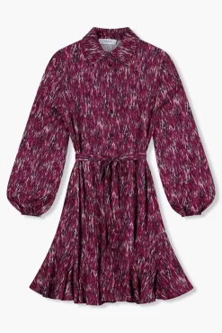 JANICE Jurken^Jurk Print Alex Burgundy