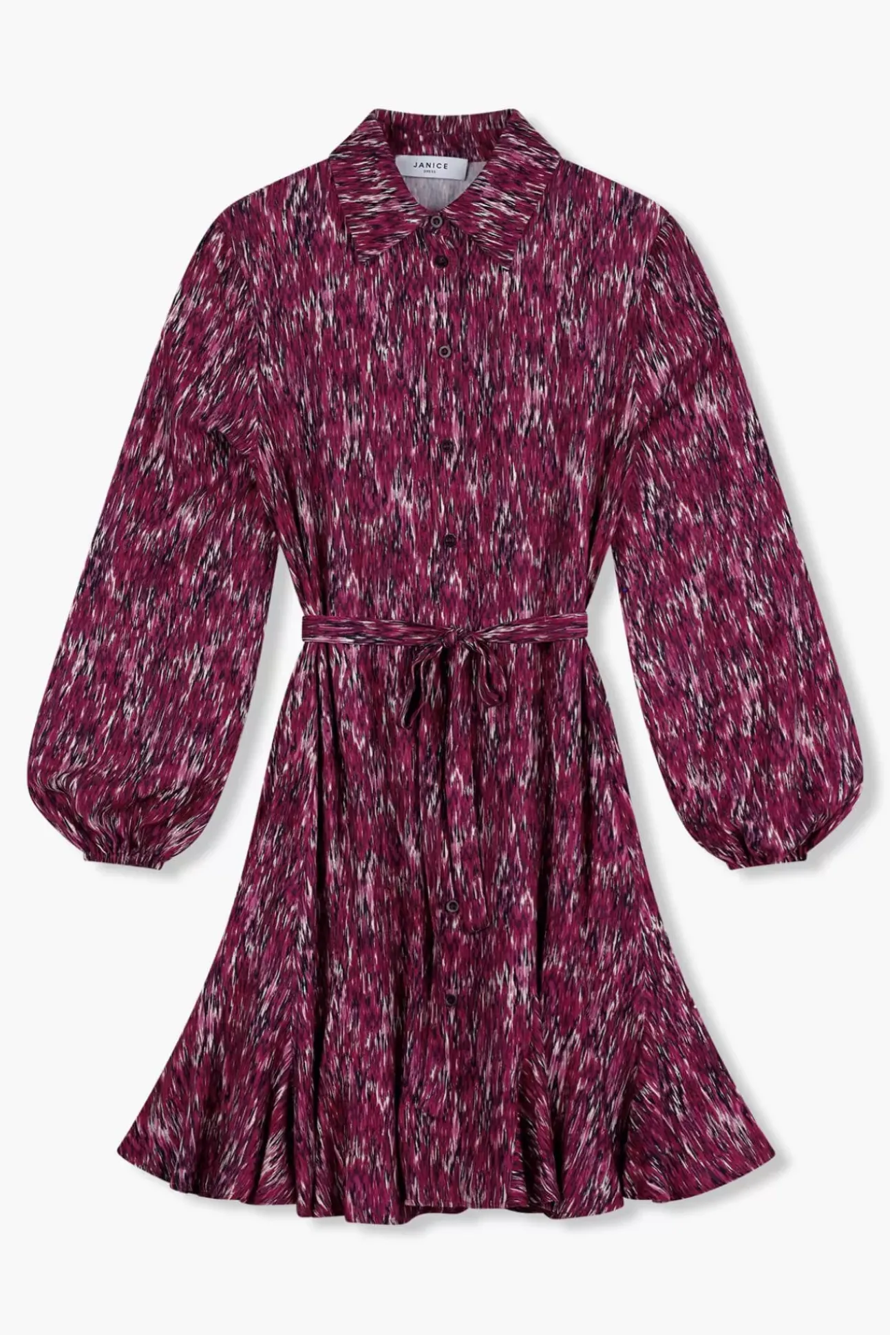 JANICE Jurken^Jurk Print Alex Burgundy