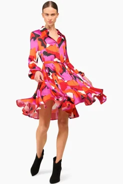 JANICE Jurken^Jurk Print Viscose Alex Multi