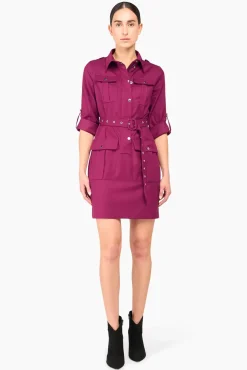 JANICE Jurken^Jurk Riem Chicago Burgundy