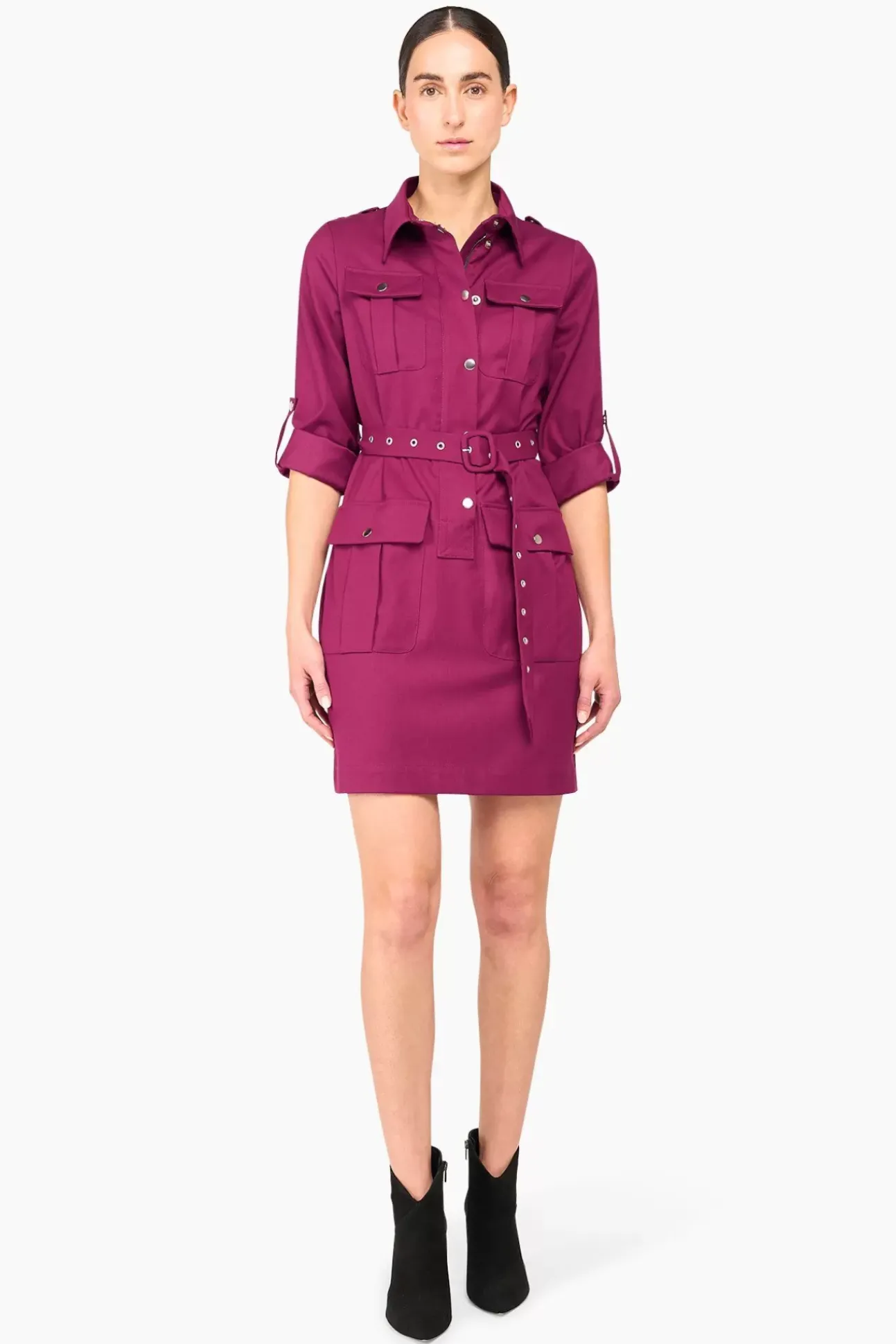 JANICE Jurken^Jurk Riem Chicago Burgundy