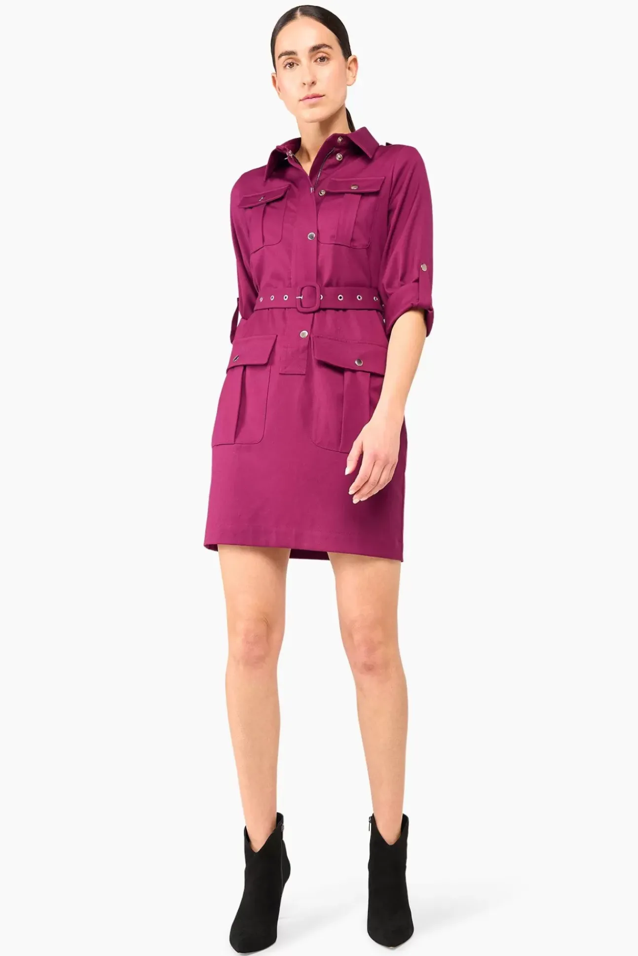 JANICE Jurken^Jurk Riem Chicago Burgundy