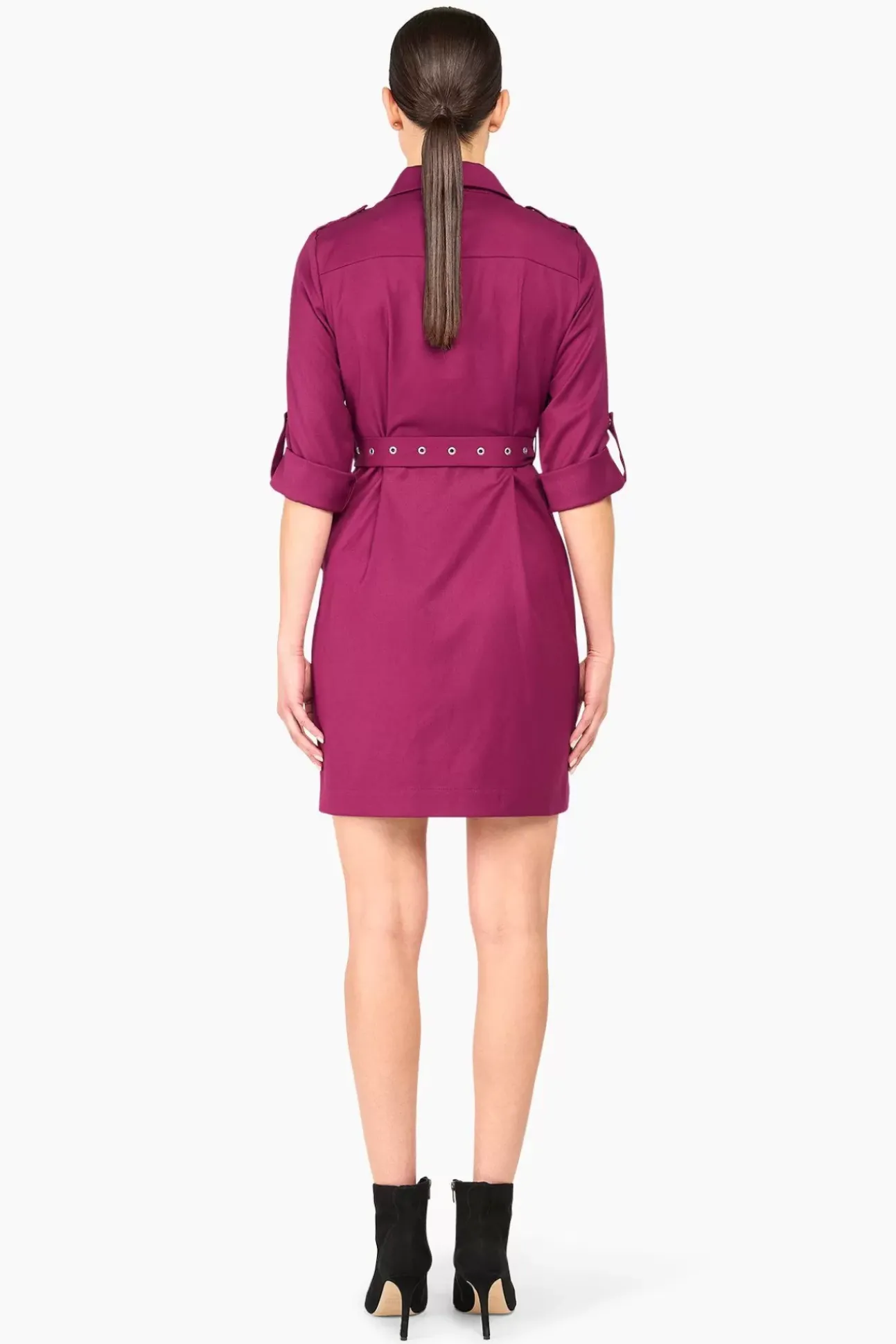 JANICE Jurken^Jurk Riem Chicago Burgundy