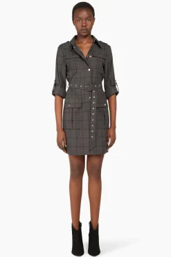 JANICE Jurken^Jurk Riem Chicago Ruit