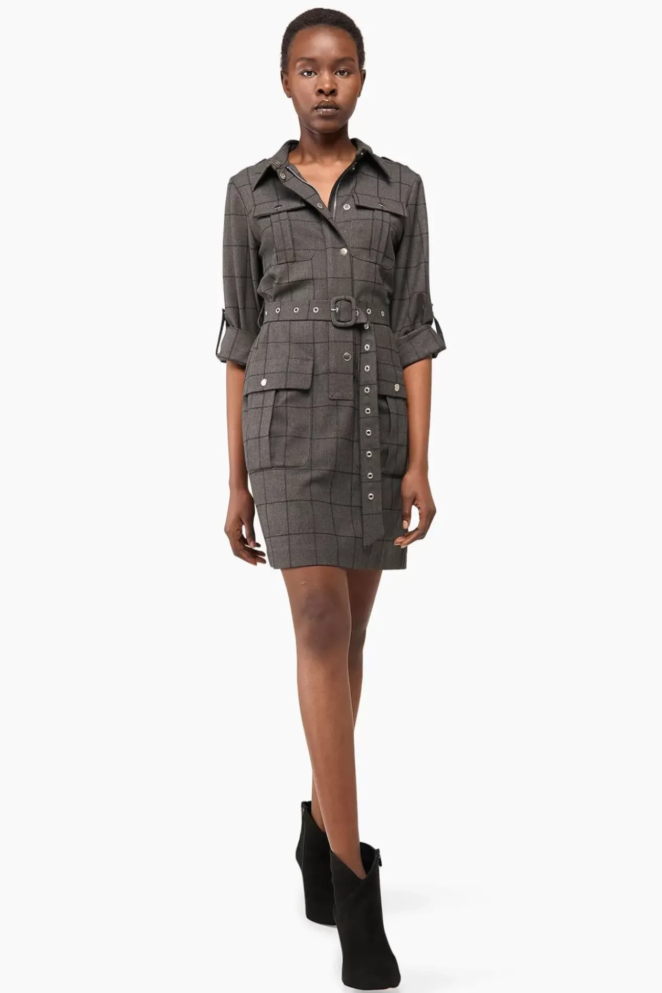 JANICE Jurken^Jurk Riem Chicago Ruit