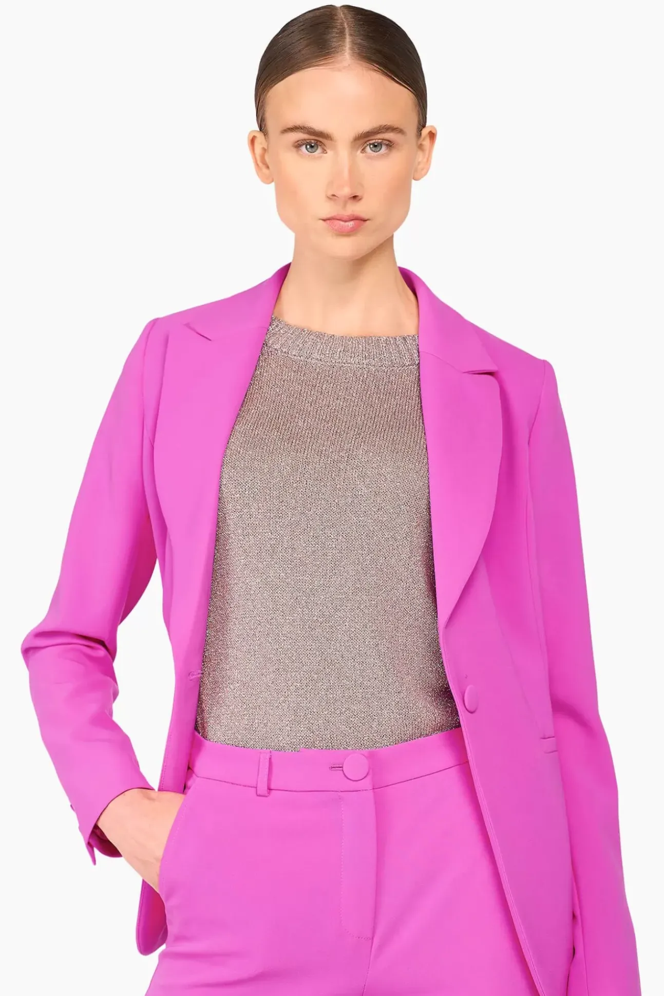 JANICE Pakken^Knalroze Dames Pak