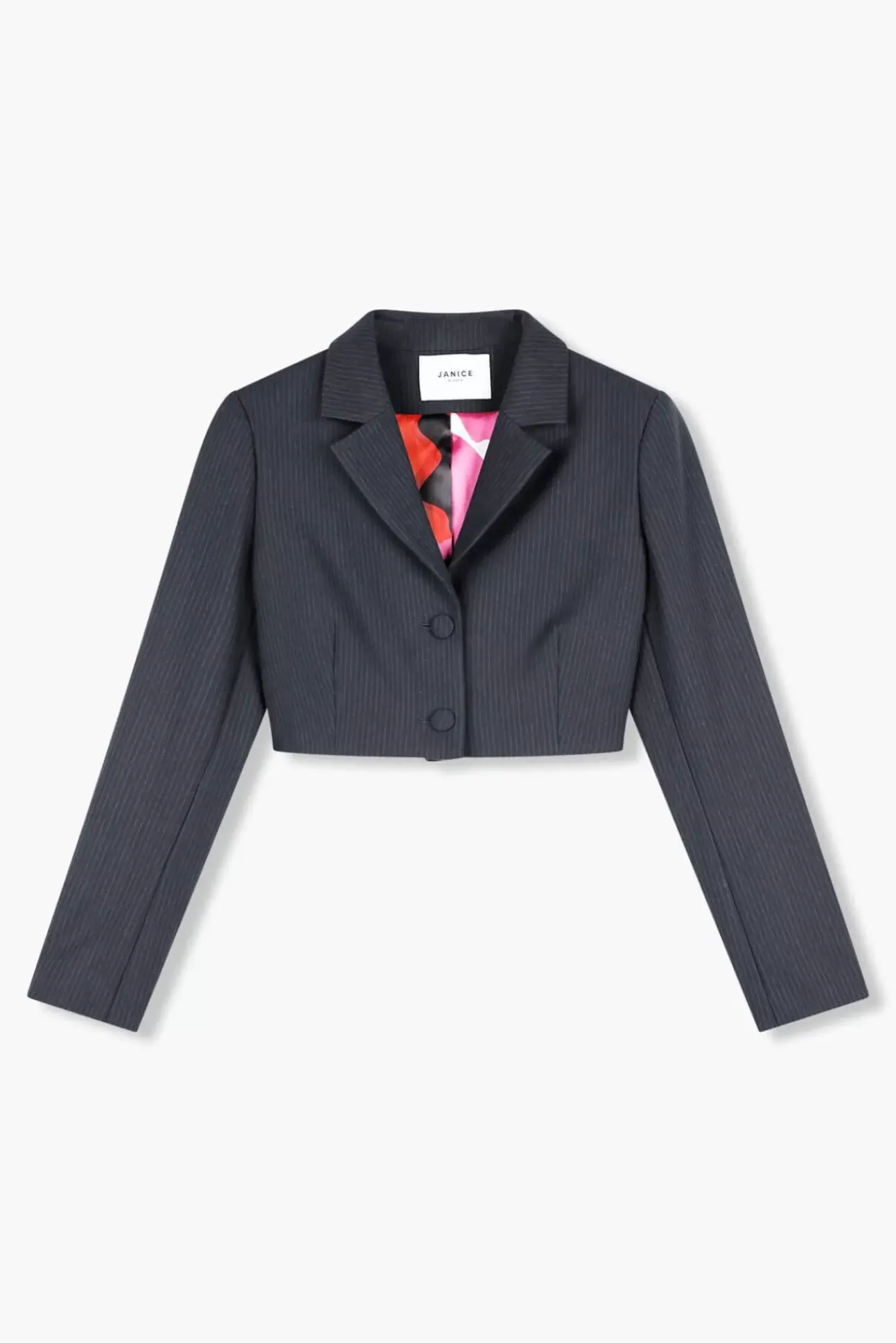 JANICE Blazers^Kort Jasje Dames Streep Watson Blauw