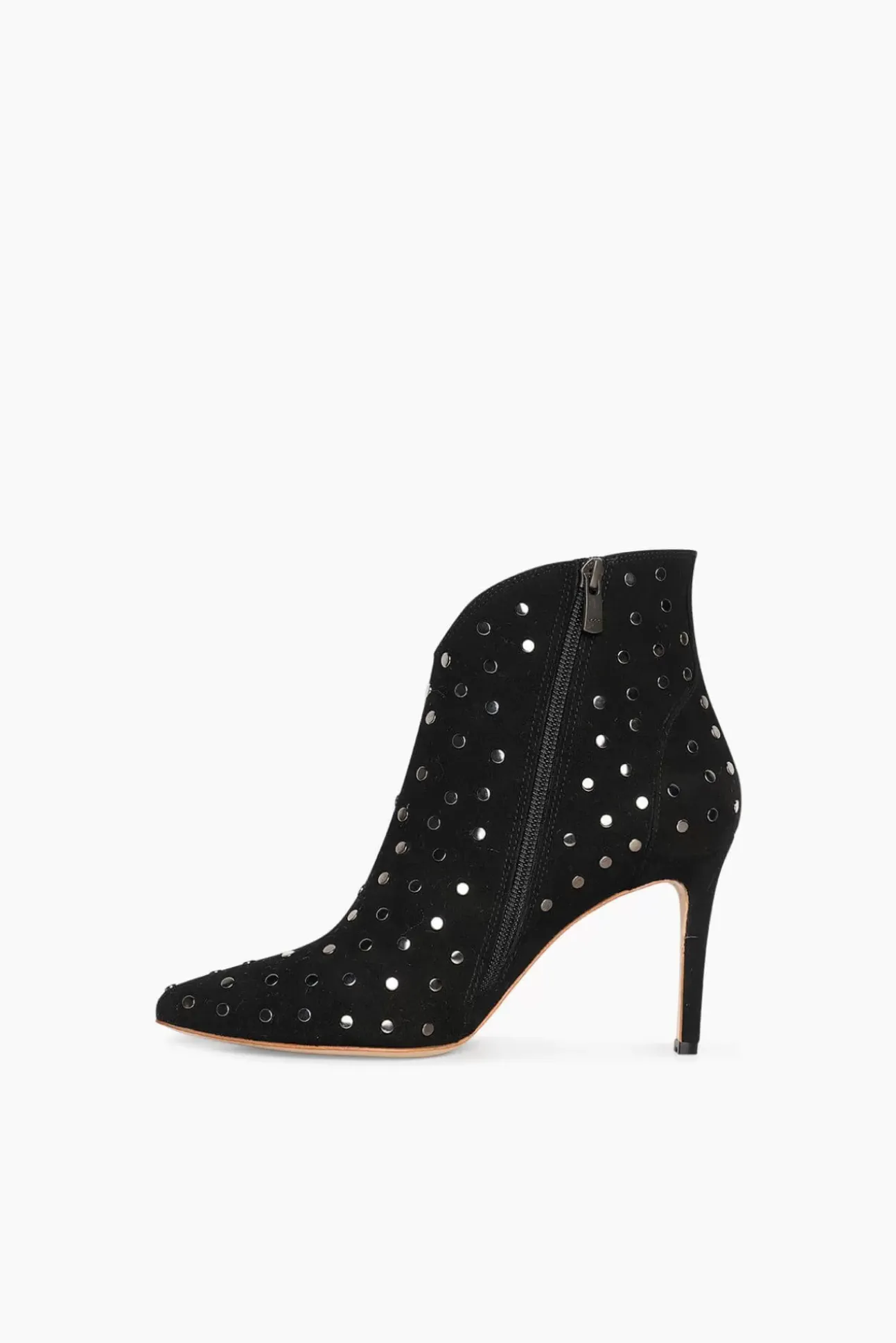 JANICE Laarsjes^Laarsjes Dames Studs Suede Stewart Zwart