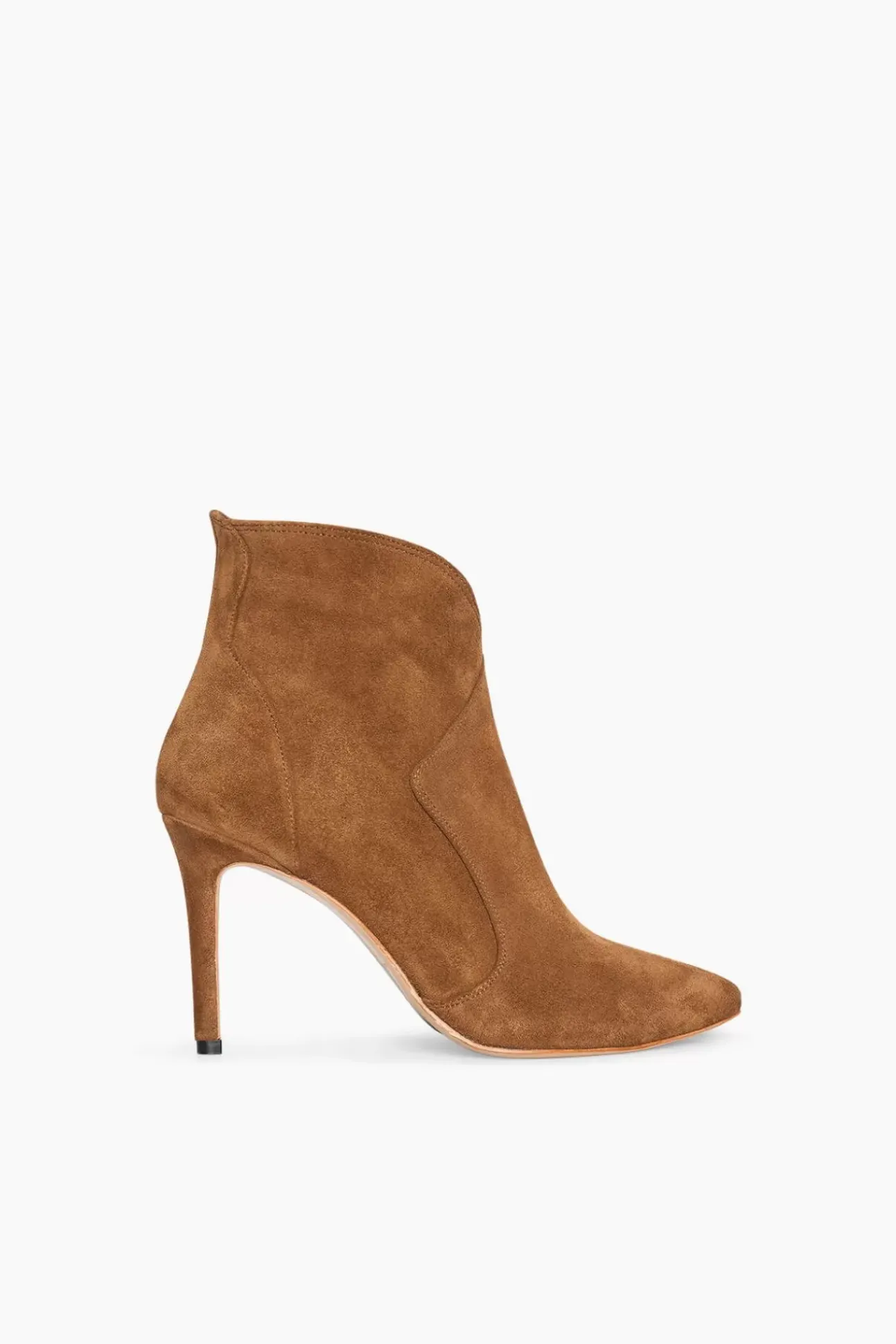 JANICE Laarsjes^Laarsjes Dames Suede Stewart Cognac