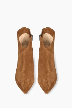 JANICE Laarsjes^Laarsjes Dames Suede Stewart Cognac