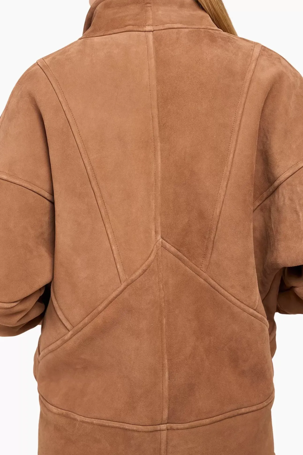 JANICE Leer^Lammy Coat Dames Seth Bruin