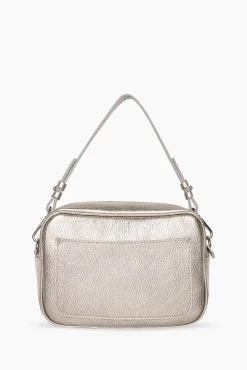 JANICE Tassen^Leren Crossbody Dames Bruce Gun Metal