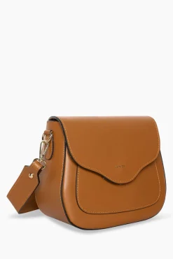 JANICE Tassen^Leren Crossbody Dames Nixon Cognac