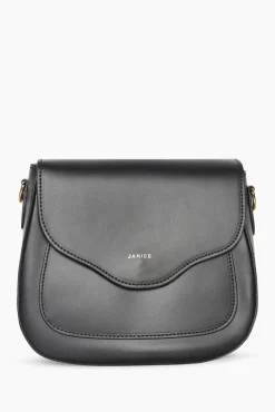 JANICE Tassen^Leren Crossbody Dames Nixon Zwart