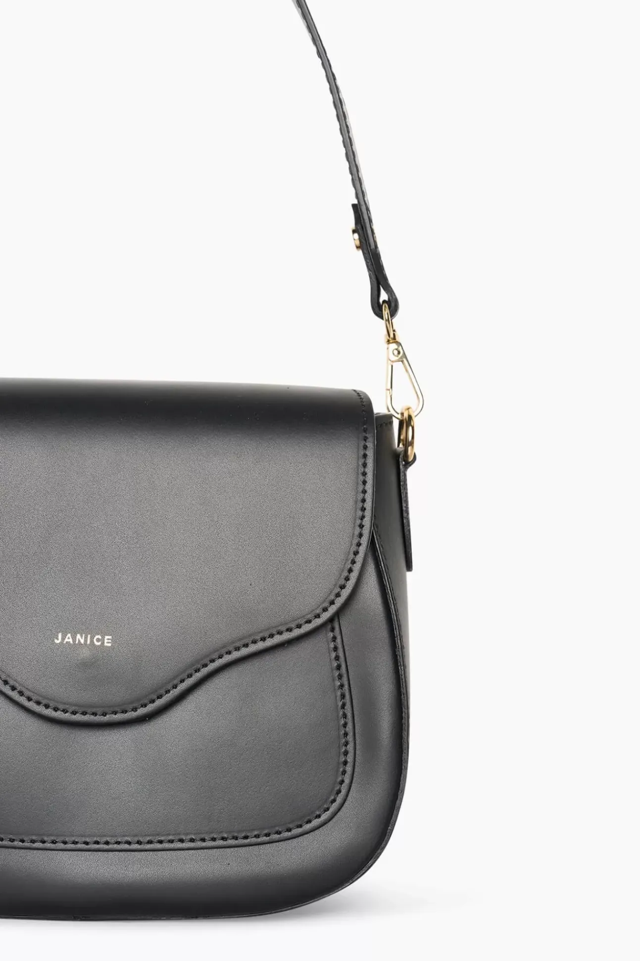 JANICE Tassen^Leren Crossbody Dames Nixon Zwart