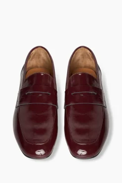 JANICE Loafers^Loafer Dames Leer Burt Burgundy