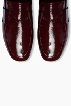 JANICE Loafers^Loafer Dames Leer Burt Burgundy