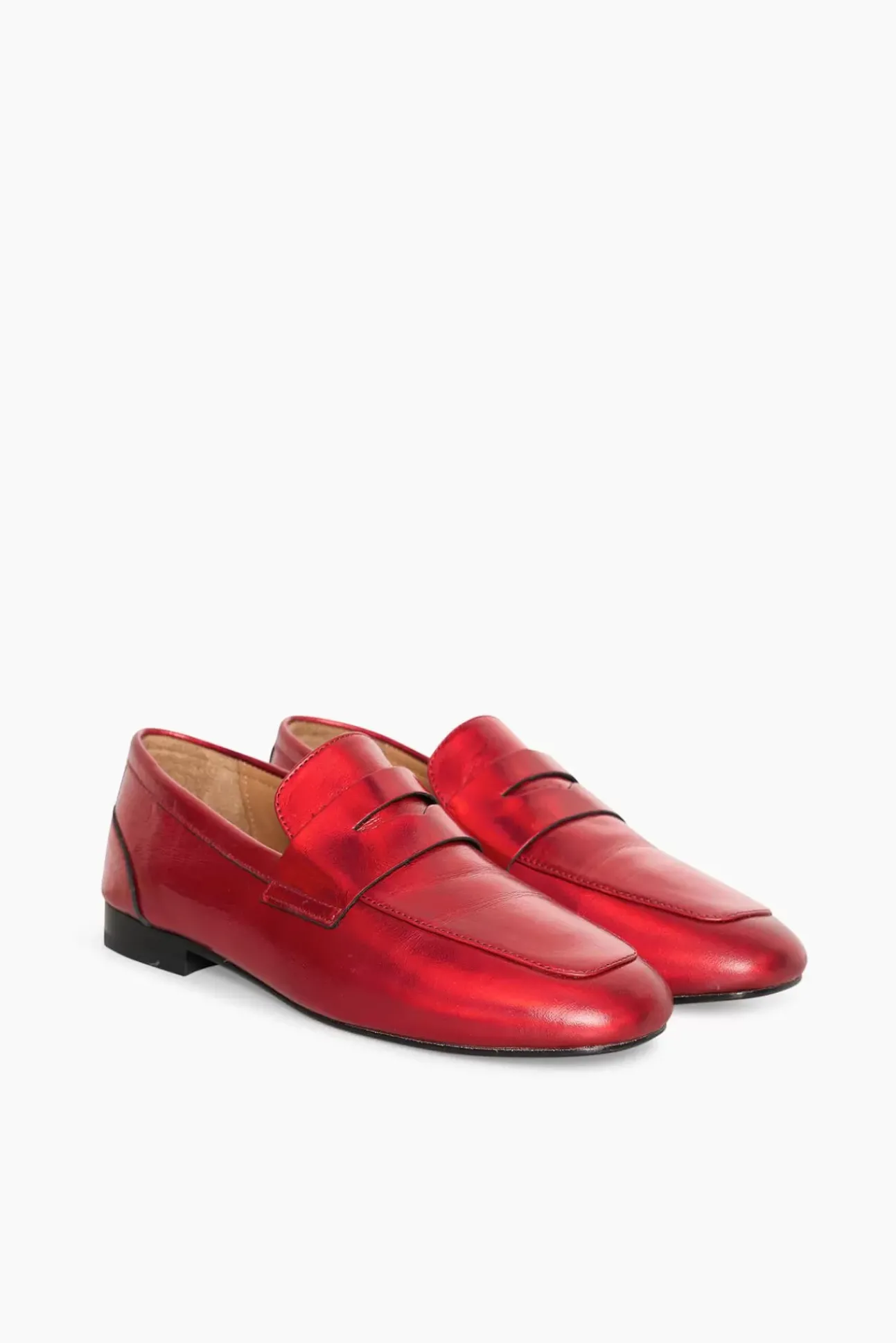 JANICE Loafers^Loafer Dames Leer Burt Rood
