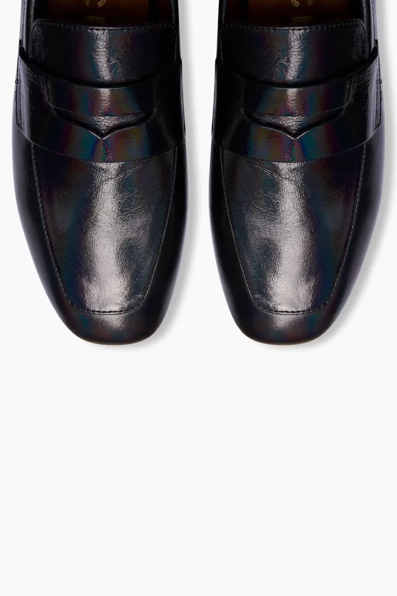 JANICE Loafers^Loafer Dames Zwart Leer Lak Burt