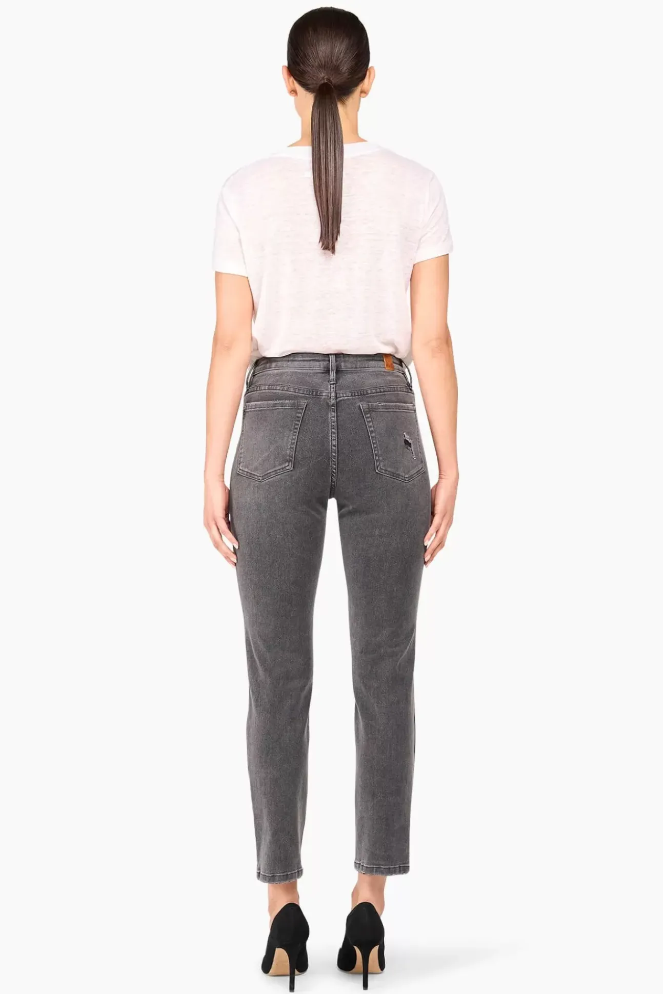 JANICE Denim^Mom Jeans Cooper Destroyed Grijs 811