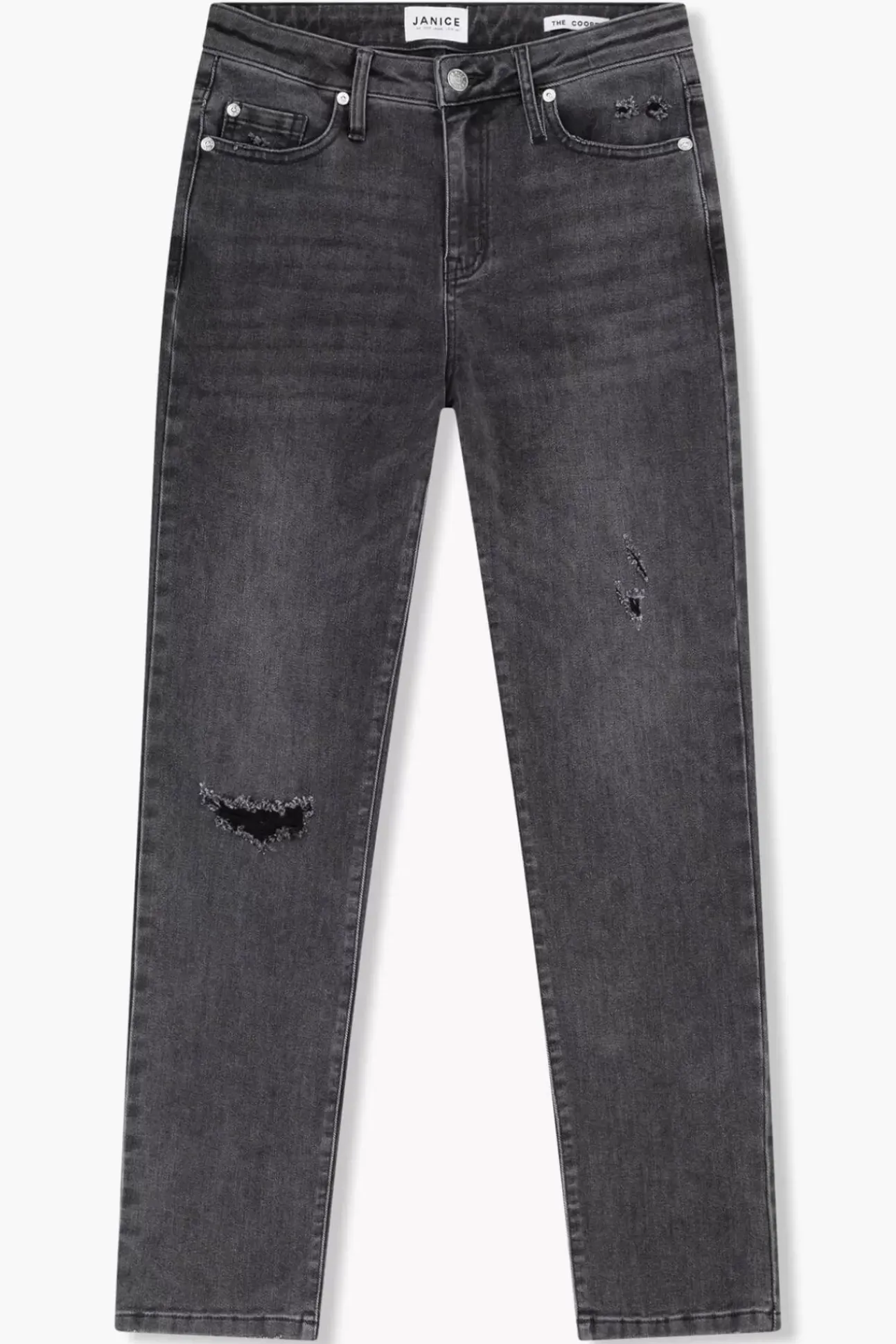 JANICE Denim^Mom Jeans Cooper Destroyed Grijs 811