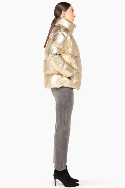 JANICE Jassen^Puffer Jas Dames Jax Gold
