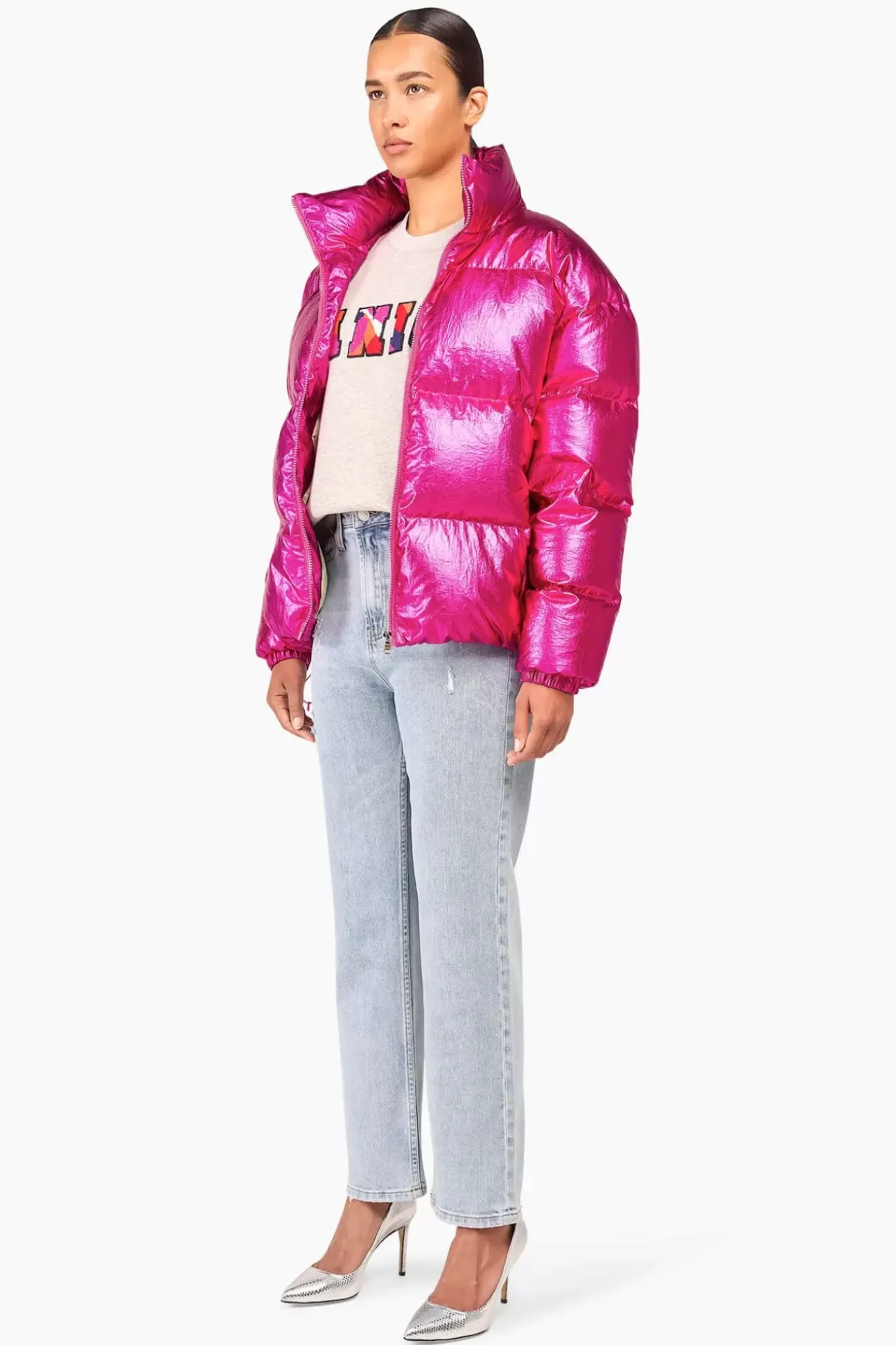 JANICE Jassen^Puffer Jas Dames Jax Roze