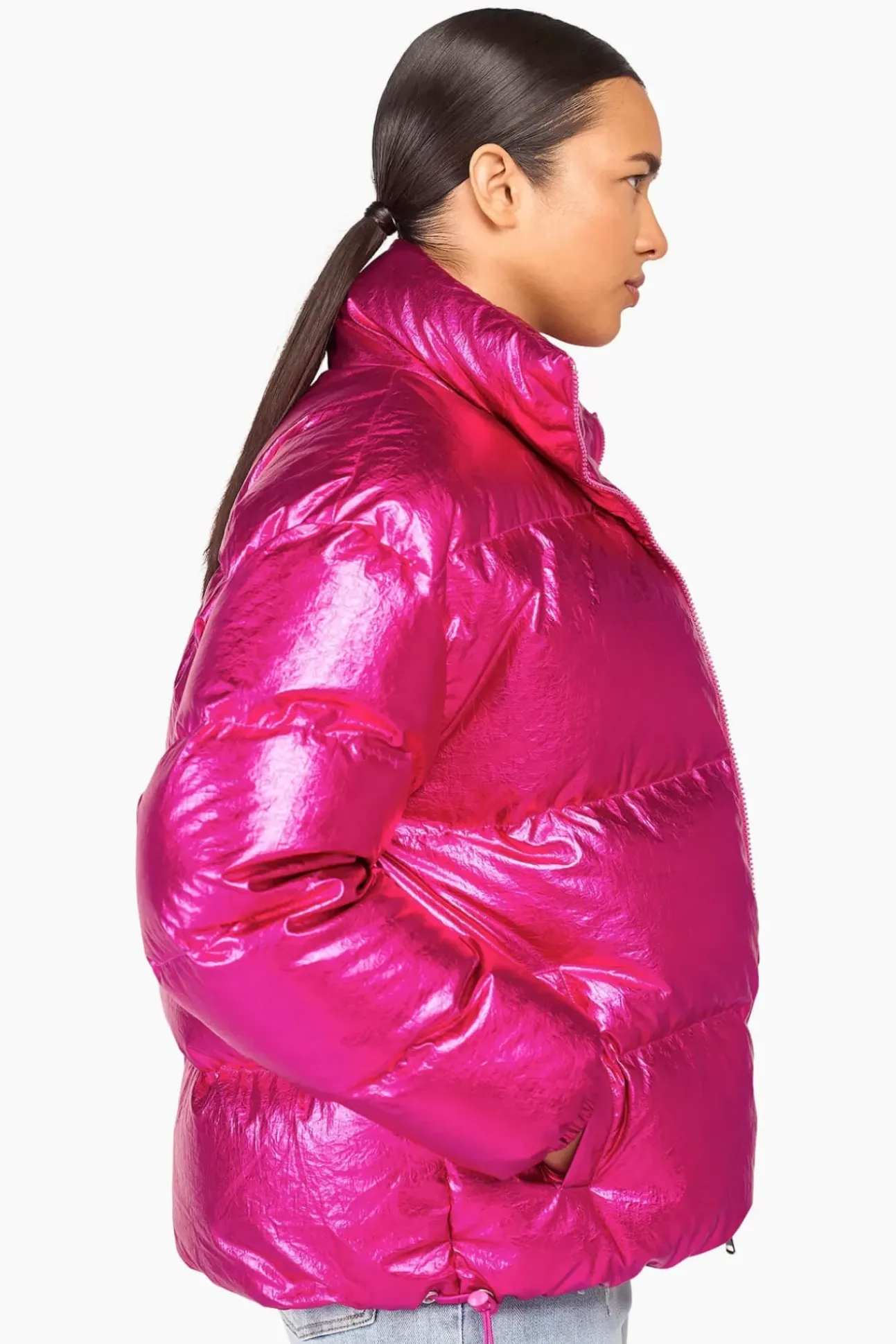 JANICE Jassen^Puffer Jas Dames Jax Roze