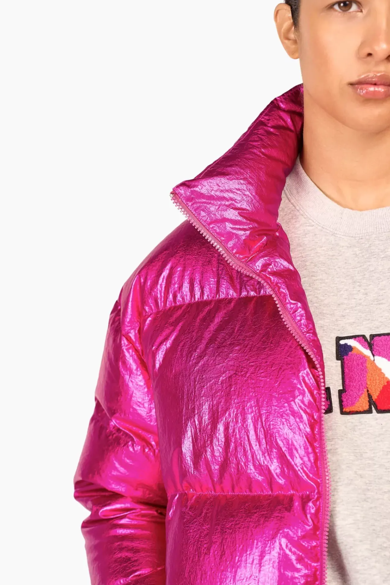 JANICE Jassen^Puffer Jas Dames Jax Roze