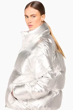 JANICE Jassen^Puffer Jas Dames Jax Silver