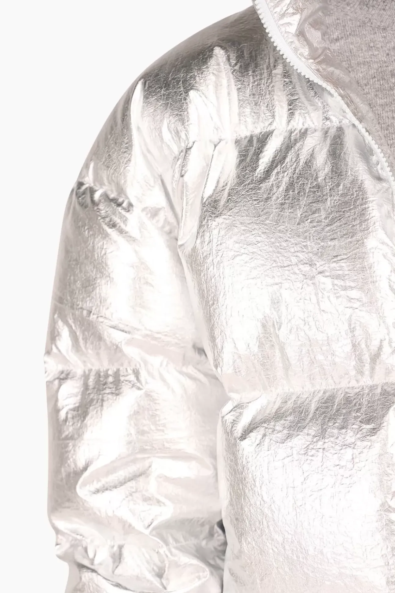 JANICE Jassen^Puffer Jas Dames Jax Silver