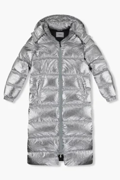 JANICE Jassen^Puffer Jas Dames Lang Derrick Silver
