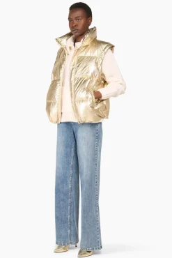 JANICE Jassen^Puffer Vest Dames Byron Gold