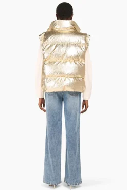 JANICE Jassen^Puffer Vest Dames Byron Gold