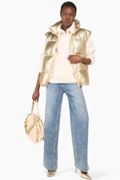 JANICE Jassen^Puffer Vest Dames Byron Gold