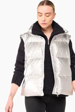 JANICE Jassen^Puffer Vest Dames Byron Silver