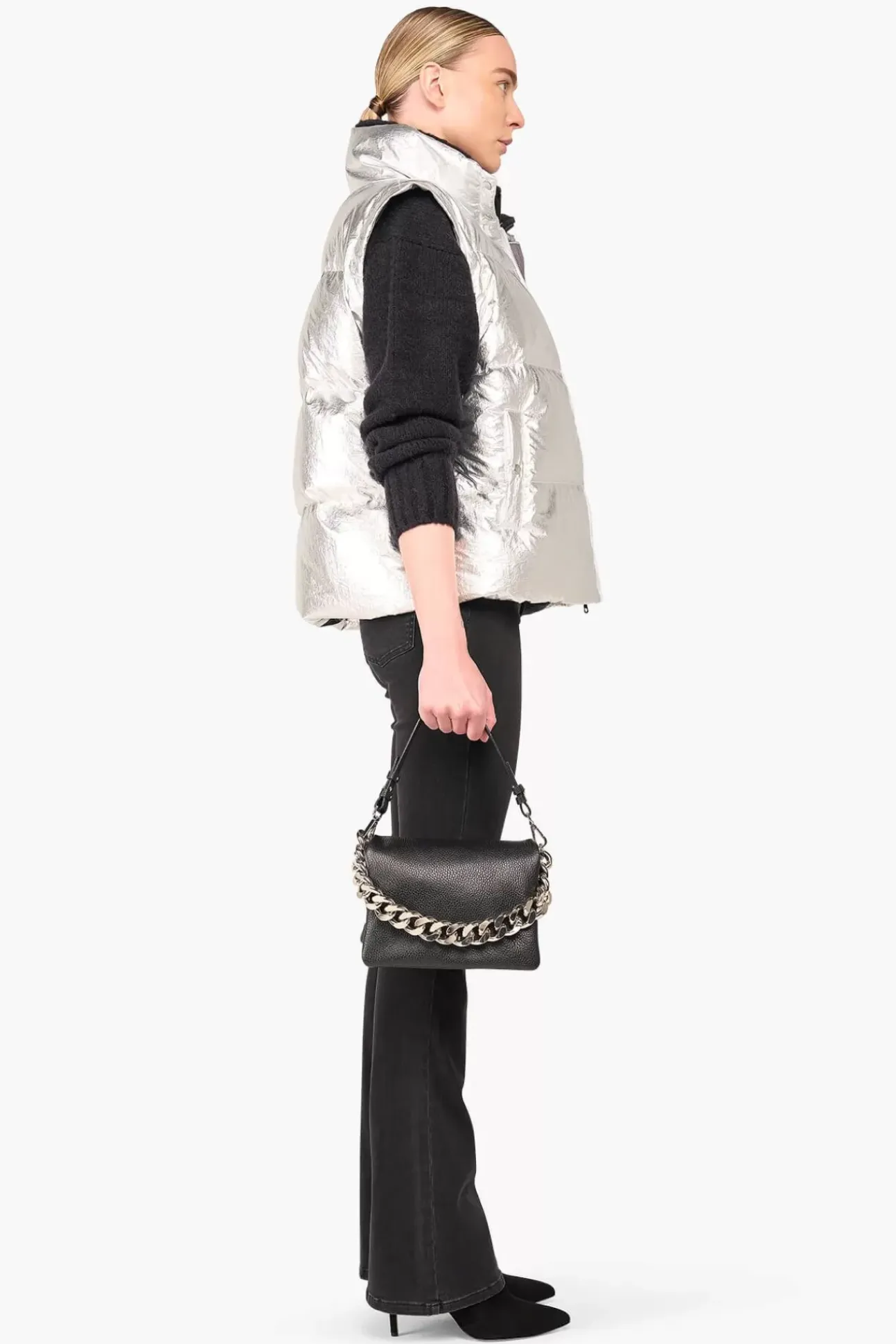 JANICE Jassen^Puffer Vest Dames Byron Silver