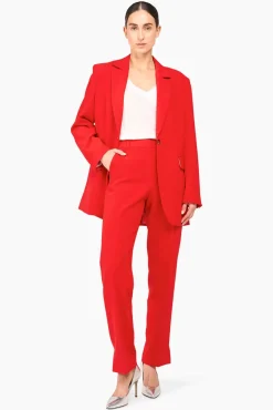 JANICE Pakken^Rood Oversized Dames Pak