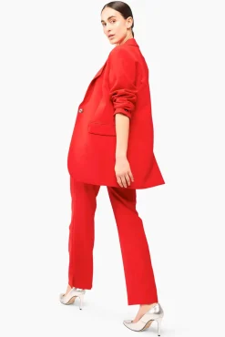 JANICE Pakken^Rood Oversized Dames Pak