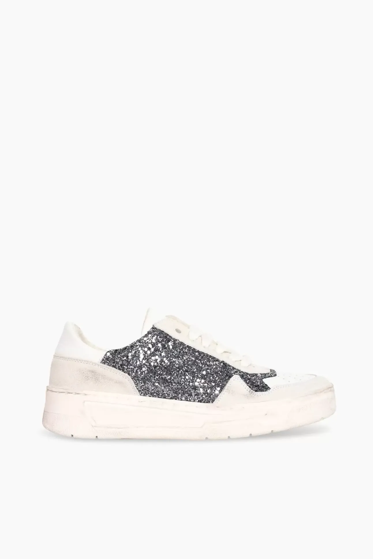JANICE Sneakers^Sneakers Dames Duncan Grey Gun Metal Glitters