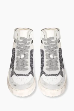 JANICE Sneakers^Sneakers Dames Duncan Hightop Gun Metal Glitters