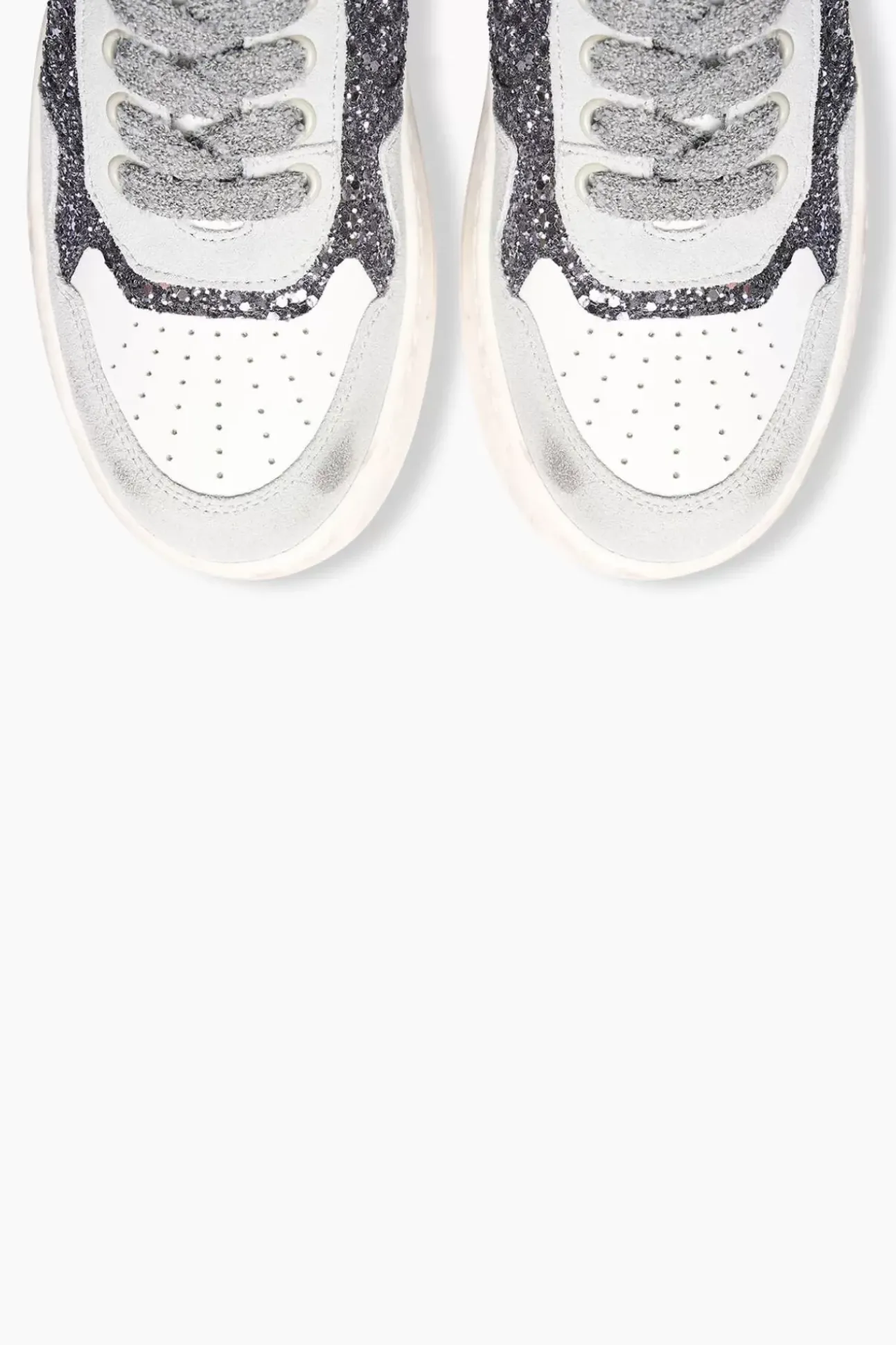 JANICE Sneakers^Sneakers Dames Duncan Hightop Gun Metal Glitters