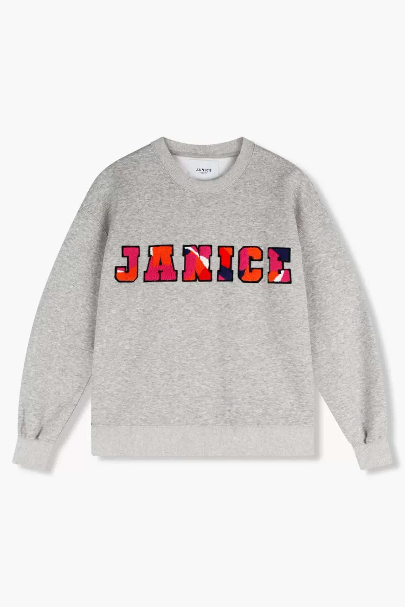 JANICE Sweaters & Truien^Sweater Dames Andy Logo Grijs