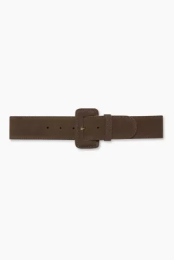 JANICE Leer^Taille Riem Dames Leer Titus Zilver