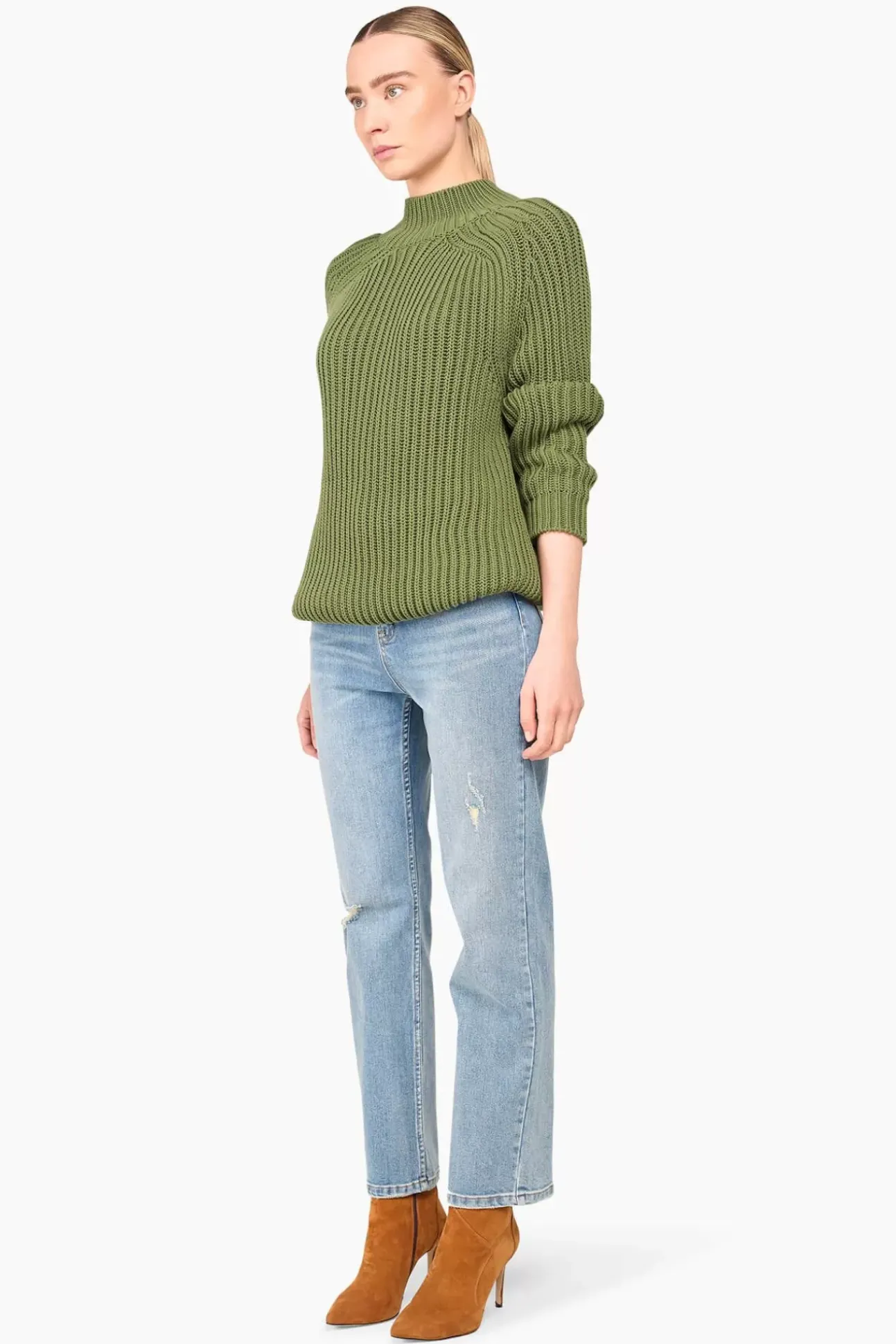 JANICE Sweaters & Truien^Trui Dames Katoen Jenz Groen