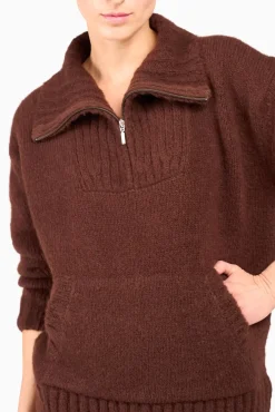 JANICE Sweaters & Truien^Trui Dames Merino Wol Abel Bruin