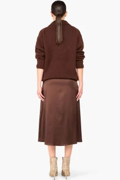 JANICE Sweaters & Truien^Trui Dames Merino Wol Abel Bruin