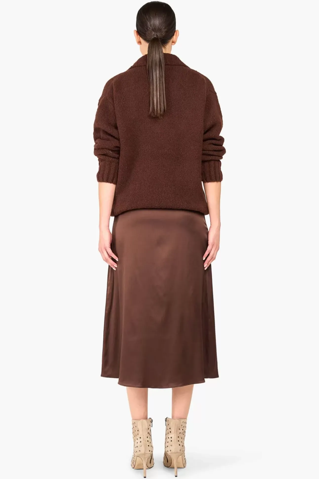 JANICE Sweaters & Truien^Trui Dames Merino Wol Abel Bruin