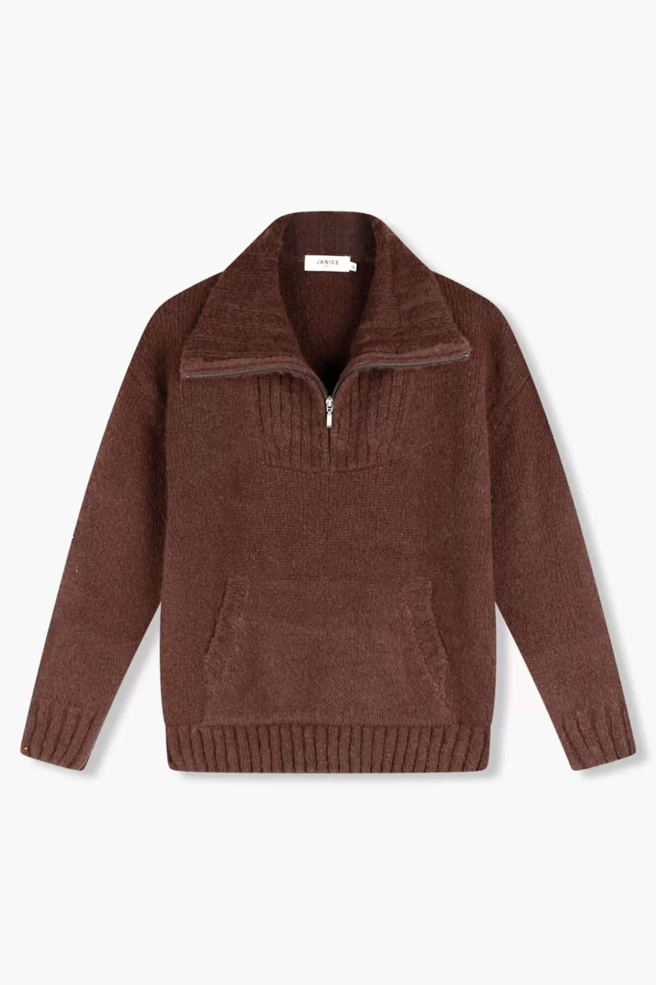 JANICE Sweaters & Truien^Trui Dames Merino Wol Abel Bruin