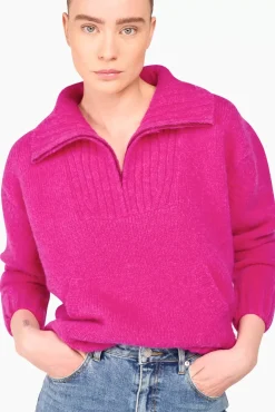 JANICE Sweaters & Truien^Trui Dames Merino Wol Abel Roze